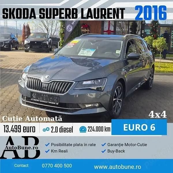 Utilizat 2016 Skoda Superb LAURIN & KLEMENT | 13.499 EUR (Preț OK) - Imagine 1/4