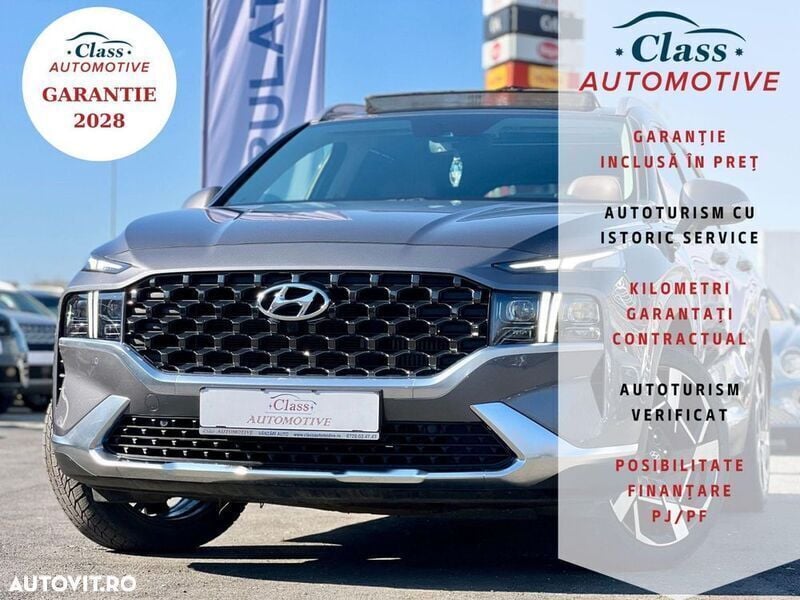 Gri Utilizat 2023 Hyundai Santa Fe SUV | 37.990 EUR - Imagine 1/4