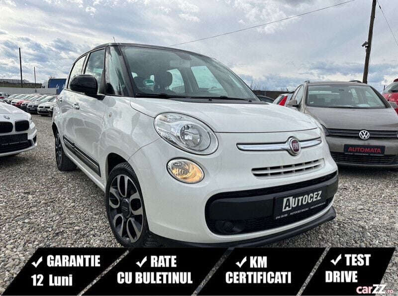 Alb Utilizat 2014 Fiat 500L Monovolum | 6.850 EUR - Imagine 1/4