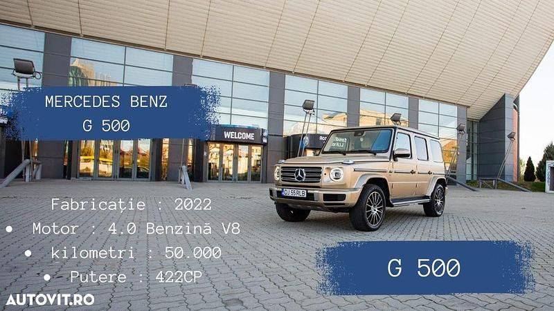 Culoarebej Utilizat 2022 Mercedes G500 SUV | 141.000 EUR (Preț OK) - Imagine 1/4