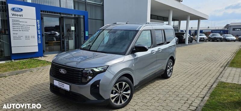 Gri Utilizat 2024 Ford Tourneo Courier Titanium Monovolum | 26.015 EUR (Preț OK) - Imagine 1/4