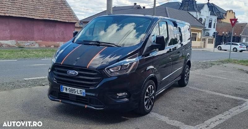 Negru Utilizat 2021 Ford Transit Custom Monovolum | 21.000 EUR (Super Preț) - Imagine 1/4