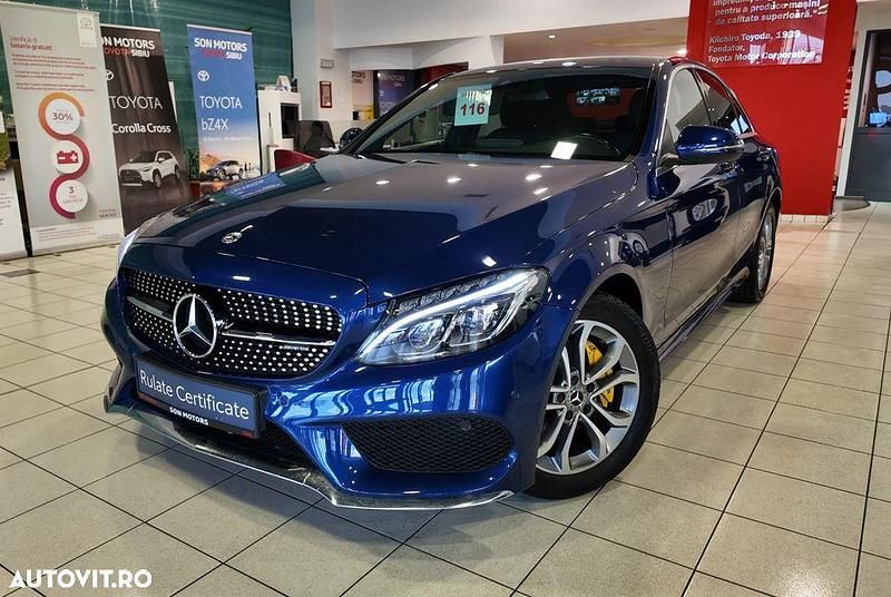 Second-hand Mercedes C200 AMG line 184 CP (135 kW) 2017 Culoarealbastru Berlinǎ