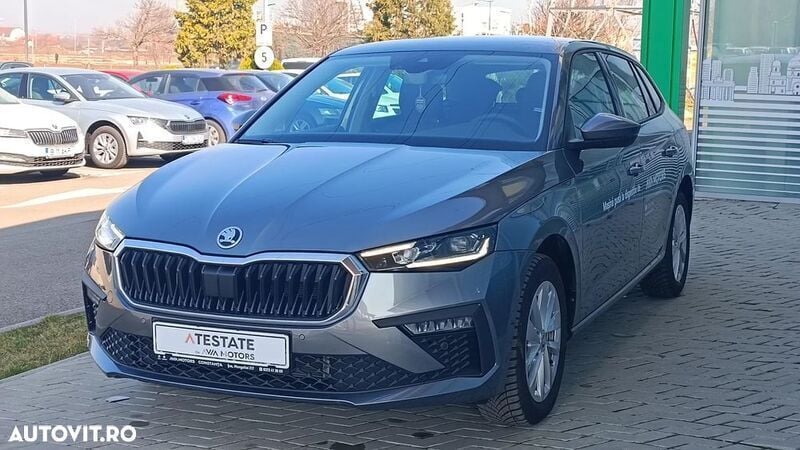 Gri Utilizat 2024 Skoda Scala Selection Hatchback | 21.000 EUR - Imagine 1/4