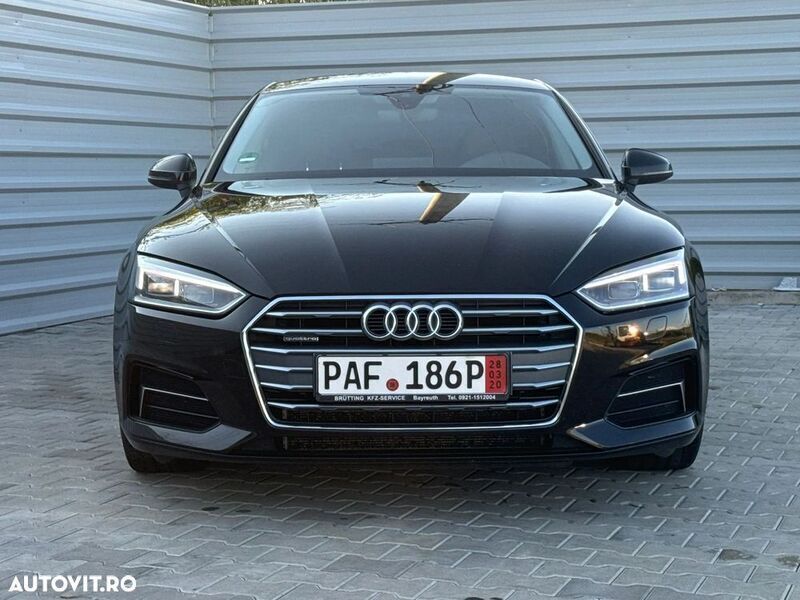 Negru Utilizat 2017 Audi A5 Sportback Sport Berlinǎ | 22.400 EUR (Puțin scump) - Imagine 1/4