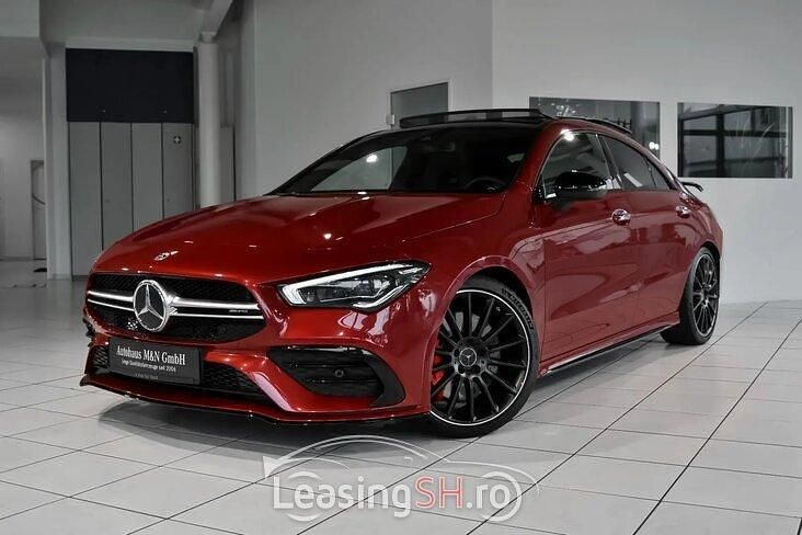 Roșu Utilizat 2021 Mercedes CLA35 AMG AMG | 50.000 EUR - Imagine 1/4