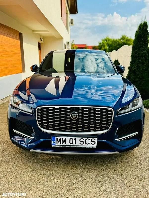 Culoarealbastru Utilizat 2021 Jaguar F-Pace SUV | 30.250 EUR - Imagine 1/4