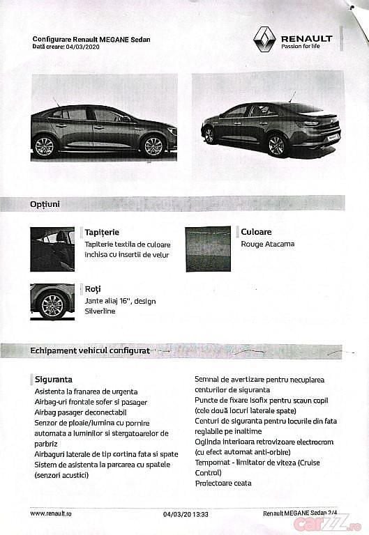 Roșu Utilizat 2020 Renault Mégane IV Berlinǎ | 12.500 EUR (Super Preț) - Imagine 1/4