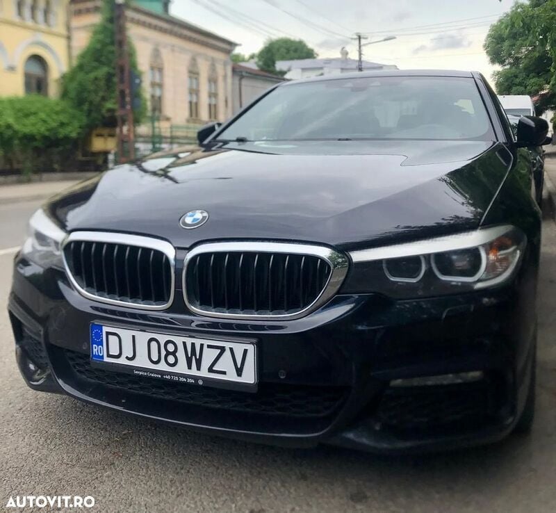 Negru Utilizat 2018 BMW 520 Sport Line Berlinǎ | 22.500 EUR (Preț OK) - Imagine 1/4