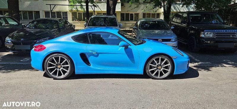 Second-hand Porsche Cayman 275 CP (202 kW) 2015 Albastru Coupe
