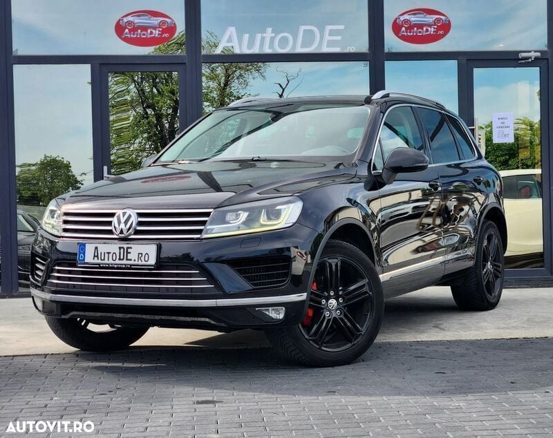 Negru Utilizat 2016 VW Touareg SUV | 18.292 EUR (Preț bun) - Imagine 1/4