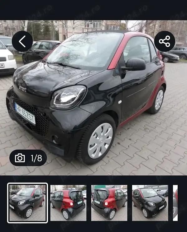 Negru Utilizat 2023 Smart ForTwo Coupé Hatchback | 13.000 EUR - Imagine 1/4