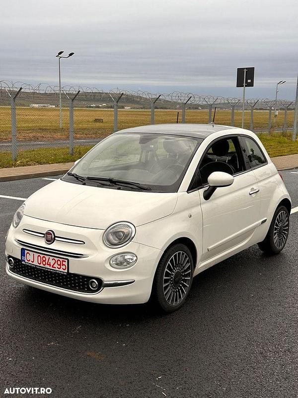 Culoarealb Second-hand 2017 Fiat 500 Lounge Cabrio | 6.300 EUR (Preț bun) - Imagine 1/4