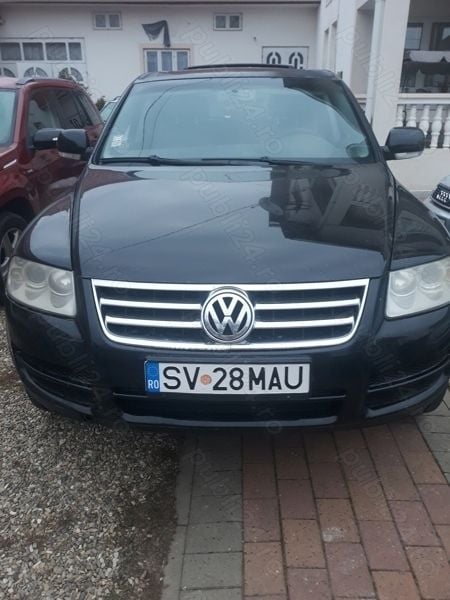 Negru Utilizat 2005 VW Touareg SUV | 5.300 EUR (Preț OK) - Imagine 1/4