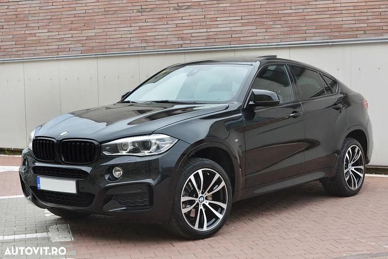 Negru Utilizat 2015 BMW X6 SUV | 23.999 EUR (Super Preț) - Imagine 1/4