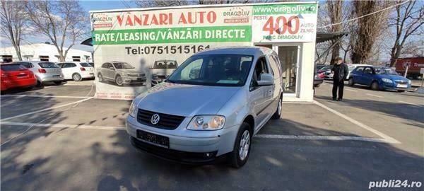 Second-hand VW Caddy 109 CP (80 kW) 2009 Argintiu Monovolum