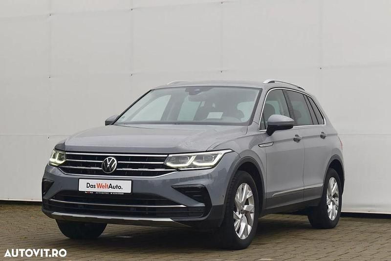 Gri mediu normal Utilizat 2021 VW Tiguan Elegance SUV | 29.999 EUR (Scump) - Imagine 1/4