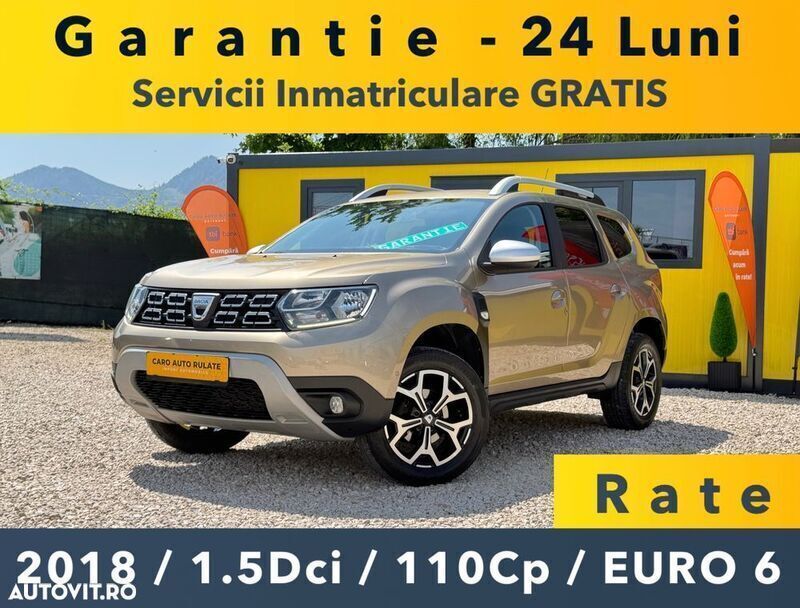 Bej Utilizat 2018 Dacia Duster Prestige SUV | 12.490 EUR (Scump) - Imagine 1/4