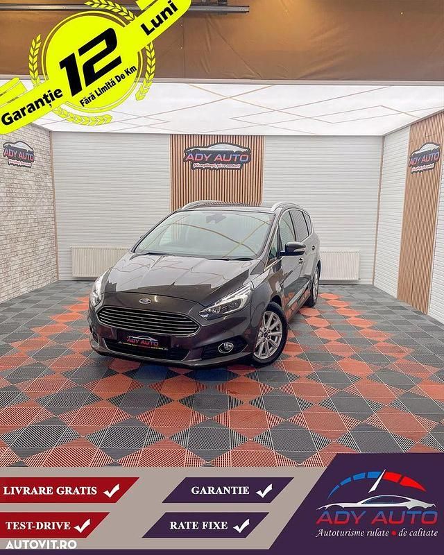 Gri Utilizat 2016 Ford S-MAX S Monovolum | 12.499 EUR - Imagine 1/4