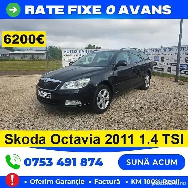 Negru Utilizat 2011 Skoda Octavia Break | 6.200 EUR (Scump) - Imagine 1/4