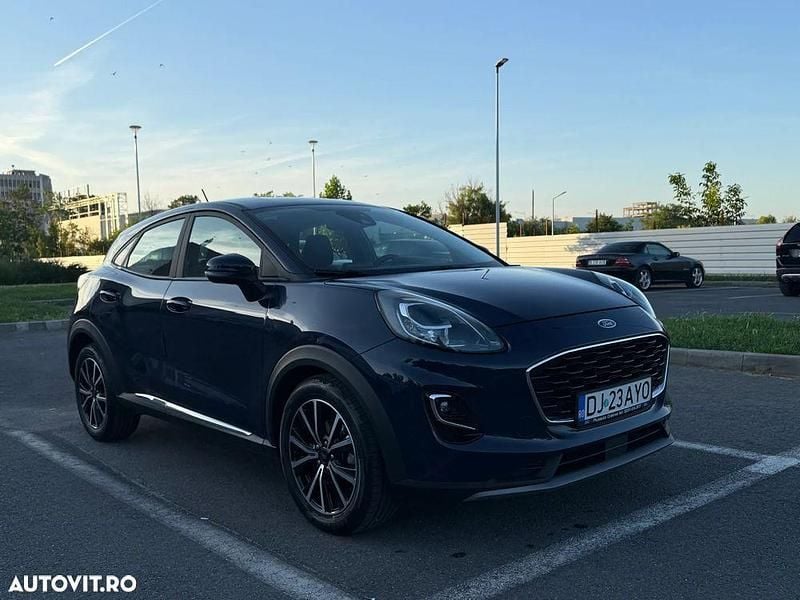 Culoarealbastru Utilizat 2020 Ford Puma Gen-E Titanium SUV | 11.999 EUR (Preț bun) - Imagine 1/4