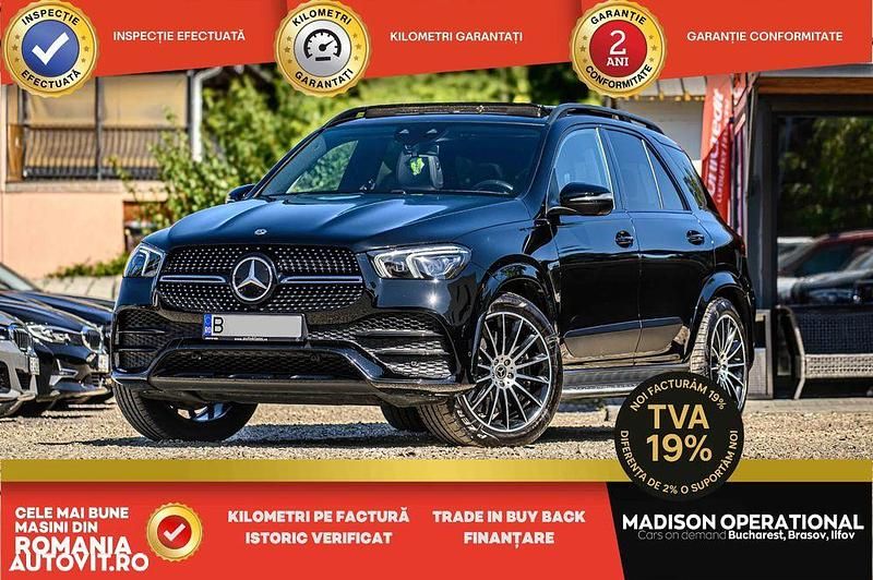 Culoarenegru Utilizat 2020 Mercedes GLE450 AMG AMG line SUV | 67.000 EUR (Scump) - Imagine 1/4