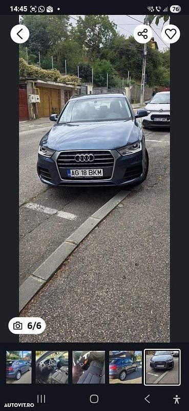 Culoarealbastru Utilizat 2017 Audi Q3 SUV | 16.000 EUR (Preț bun) - Imagine 1/4