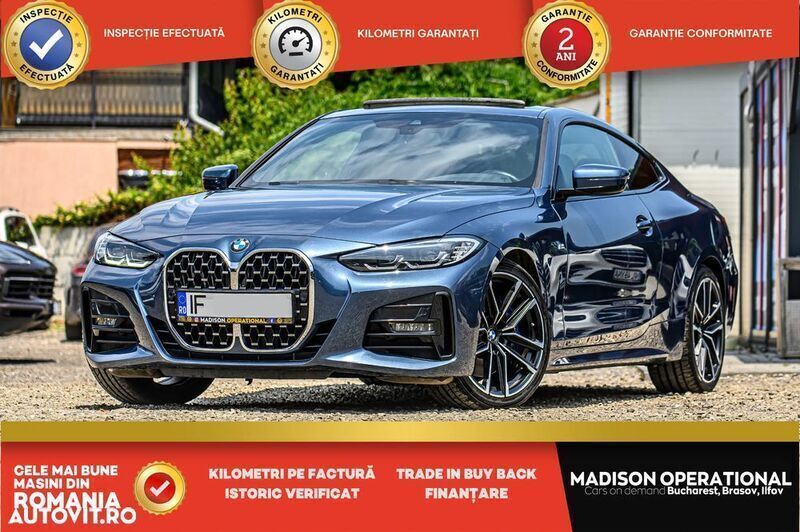 Albastru Utilizat 2021 BMW 430 Coupe | 33.950 EUR - Imagine 1/4