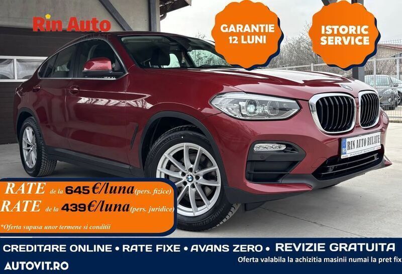Rosu Utilizat 2018 BMW X4 Advantage SUV | 27.490 EUR (Preț OK) - Imagine 1/4