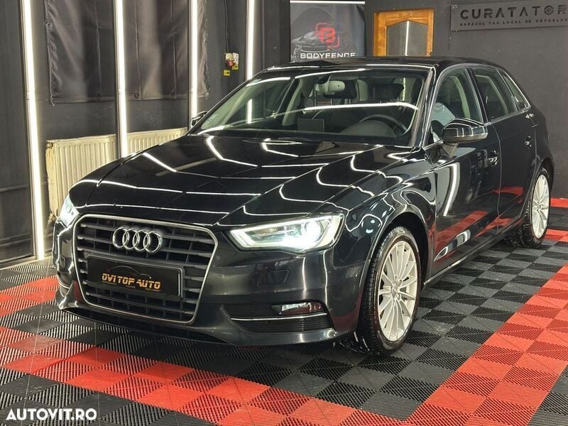 Negru Utilizat 2013 Audi A3 Sportback Ambiente Hatchback | 8.800 EUR (Preț OK) - Imagine 1/4