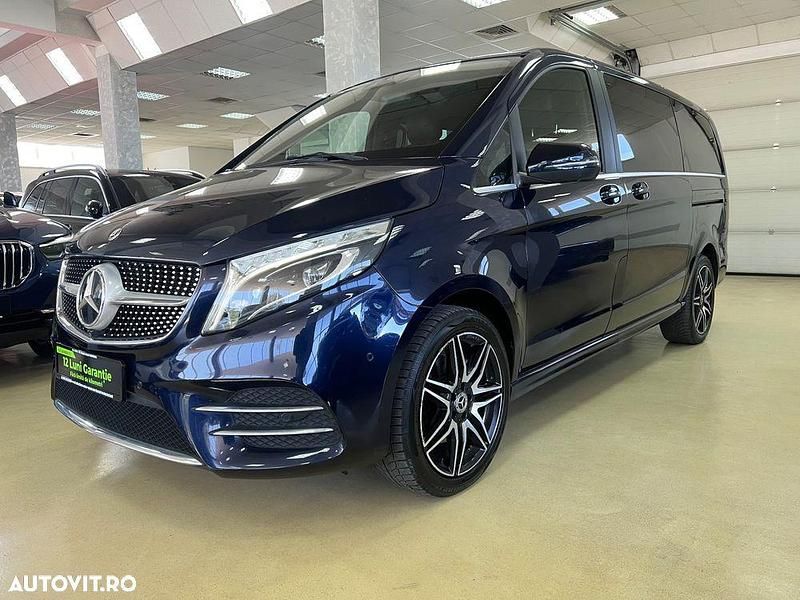 Culoarealbastru Utilizat 2021 Mercedes V300 Exclusive Monovolum | 41.999 EUR (Super Preț) - Imagine 1/4