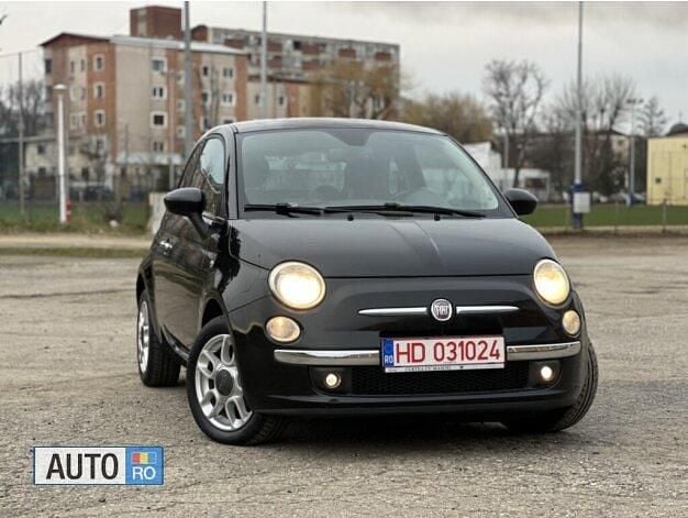 Second-hand Fiat 500 69 CP (50 kW) 2009 Negru Cabrio