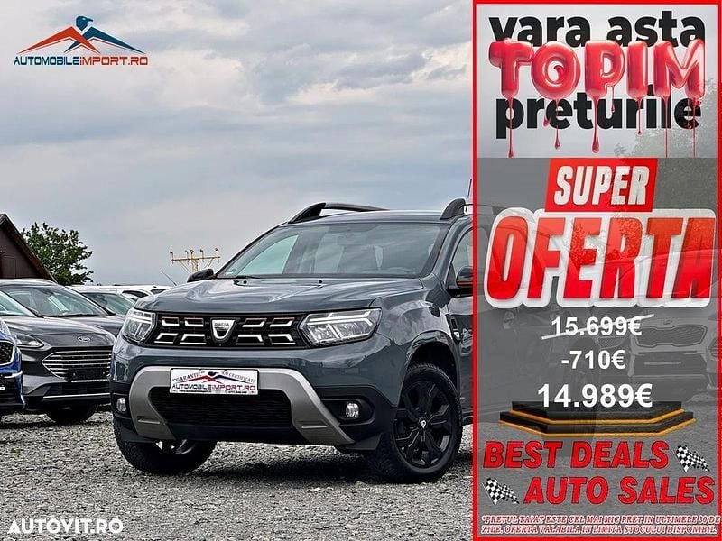 Gri Utilizat 2022 Dacia Duster Extreme SUV | 14.989 EUR (Preț bun) - Imagine 1/4