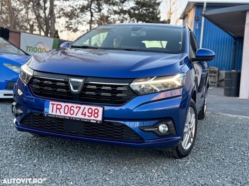 Albastru Utilizat 2021 Dacia Sandero Comfort Hatchback | 9.945 EUR (Preț OK) - Imagine 1/4