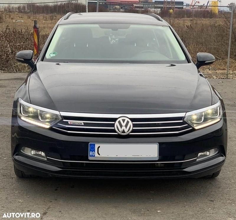 Negru Utilizat 2015 VW Passat Highline Break | 8.900 EUR (Scump) - Imagine 1/4