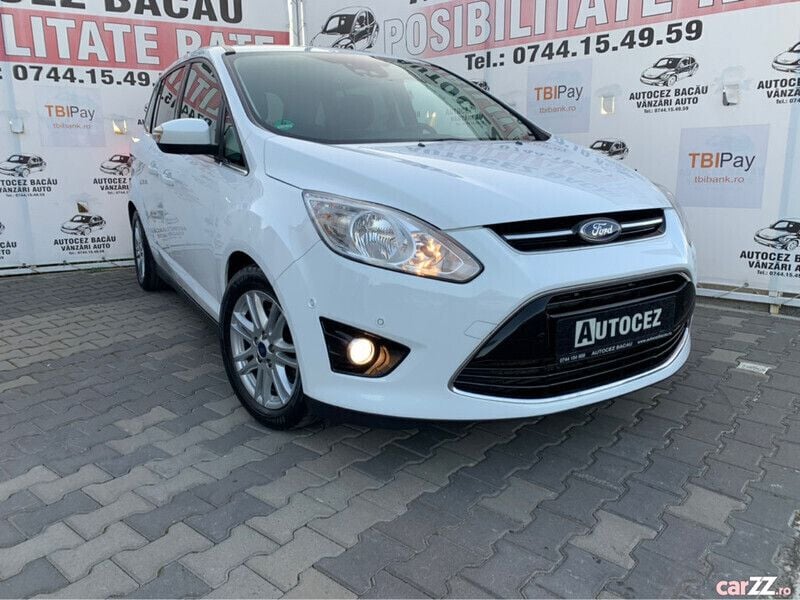 Alb Utilizat 2014 Ford C-MAX Titanium Monovolum | 8.950 EUR - Imagine 1/4