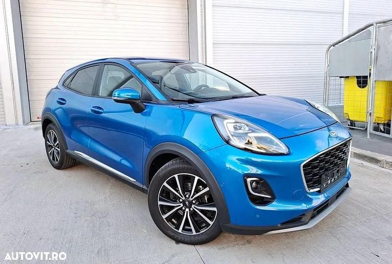 Culoarealbastru Utilizat 2021 Ford Puma Titanium X SUV | 13.750 EUR (Preț OK) - Imagine 1/4