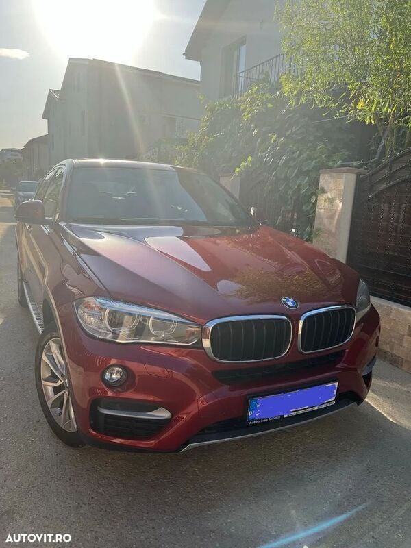 Rosu Utilizat 2016 BMW X6 SUV | 27.000 EUR (Super Preț) - Imagine 1/4