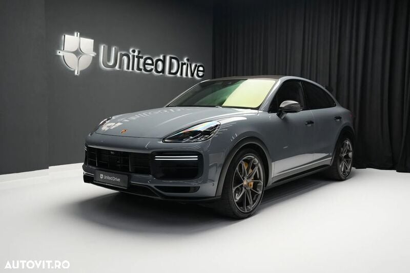 Gri Utilizat 2022 Porsche Cayenne Turbo SUV | 161.500 EUR - Imagine 1/4