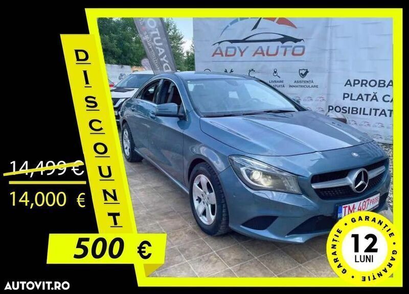 Albastru Utilizat 2013 Mercedes CLA200 Urban Coupe | 17.254 EUR - Imagine 1/4