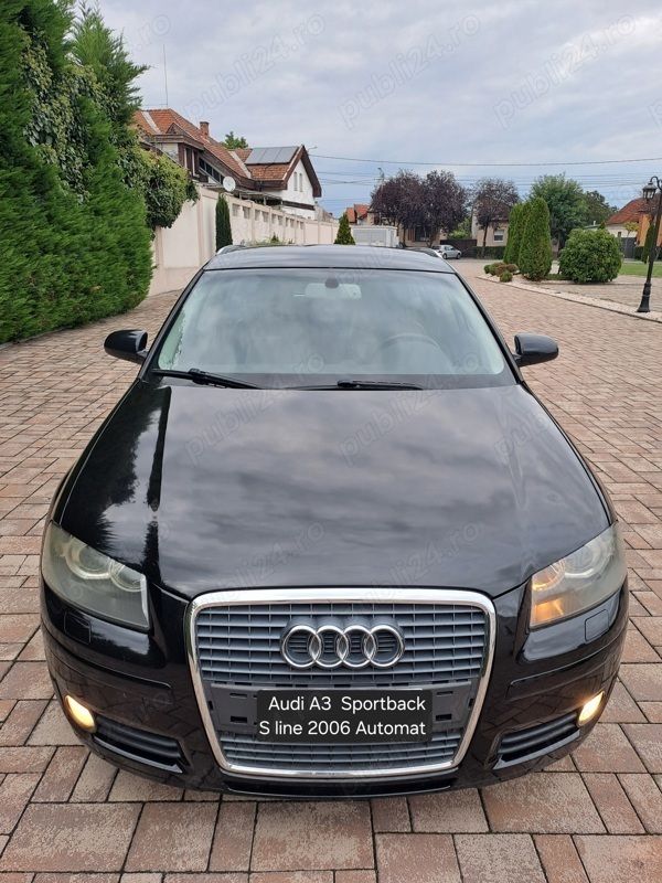 Negru Utilizat 2006 Audi A3 Sportback S-Line Hatchback | 3.999 EUR - Imagine 1/4