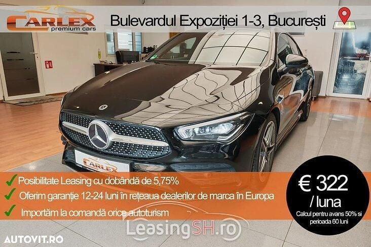 Negru Utilizat 2022 Mercedes A220 Coupe | 31.900 EUR (Preț bun) - Imagine 1/4