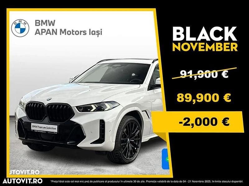 Alb mineral metalizat metalizat Utilizat 2024 BMW X6 Comfort Edition SUV | 89.900 EUR (Scump) - Imagine 1/4