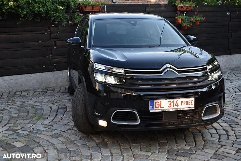 Negru Utilizat 2021 Citroën C5 Aircross Feel SUV | 18.802 EUR (Preț bun) - Imagine 1/4