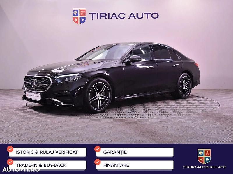 Culoarenegru Utilizat 2023 Mercedes E200 AMG line Berlinǎ | 48.600 EUR (Preț bun) - Imagine 1/4