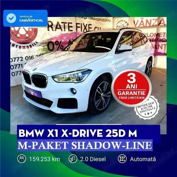 Alb Utilizat 2017 BMW X1 Sport Line SUV | 19.899 EUR (Scump) - Imagine 1/4