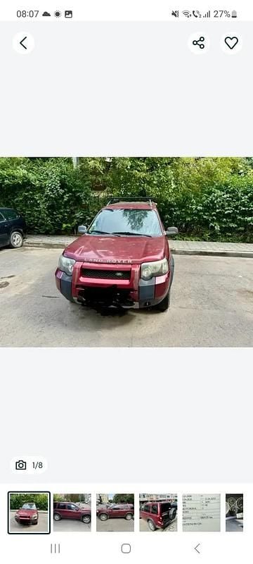 Rosu Utilizat 2004 Land Rover Freelander SE SUV | 1.150 EUR (Super Preț) - Imagine 1/4