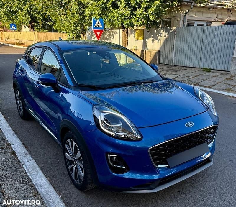 Culoarealbastru Utilizat 2022 Ford Puma Titanium X SUV | 17.200 EUR (Preț OK) - Imagine 1/4