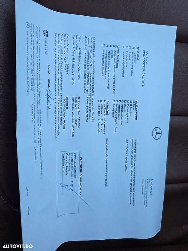 Second-hand Mercedes GLE350 258 CP (189 kW) 2017 Culoarealbastru Coupe