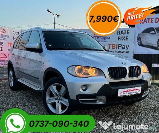 Second-hand BMW X5 235 CP (172 kW) 2007 Argint SUV